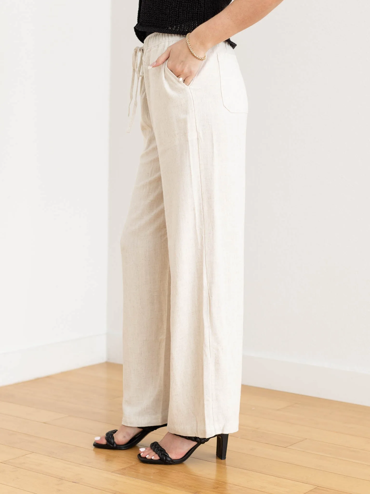 Comfy Wide Leg Linen Pant