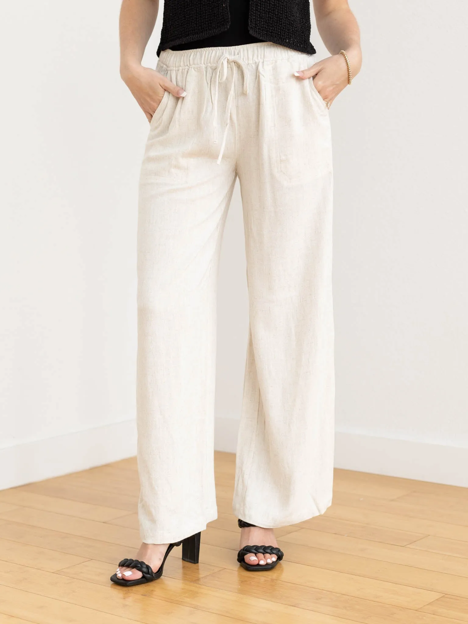 Comfy Wide Leg Linen Pant