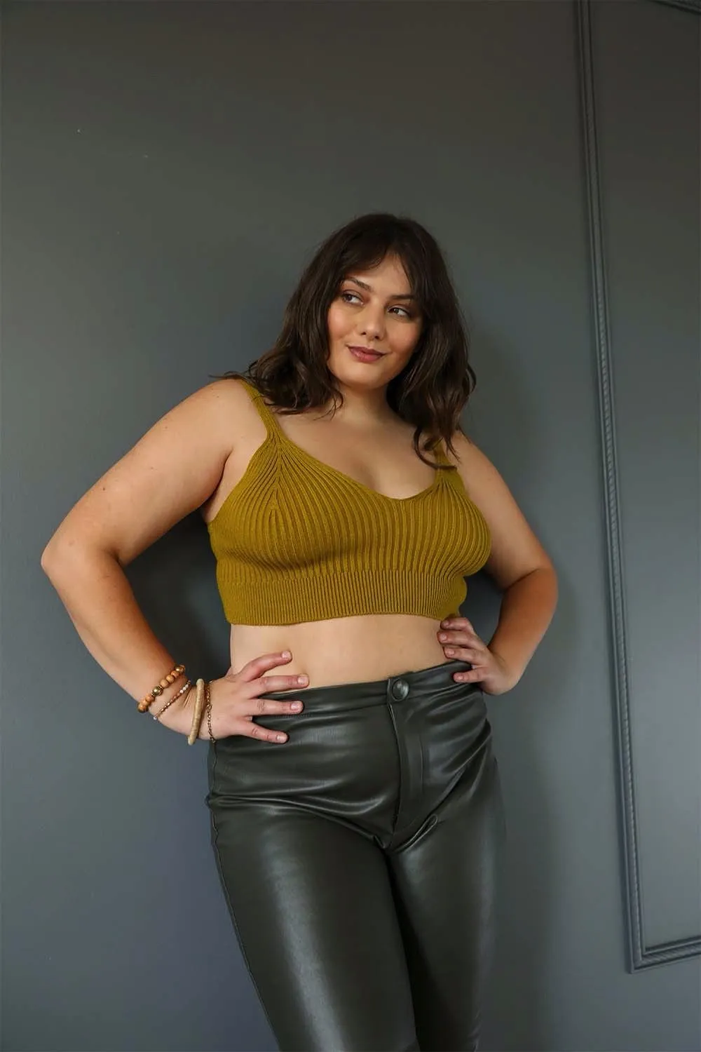 Contour Rib Knit Brami Plus - 5 colors