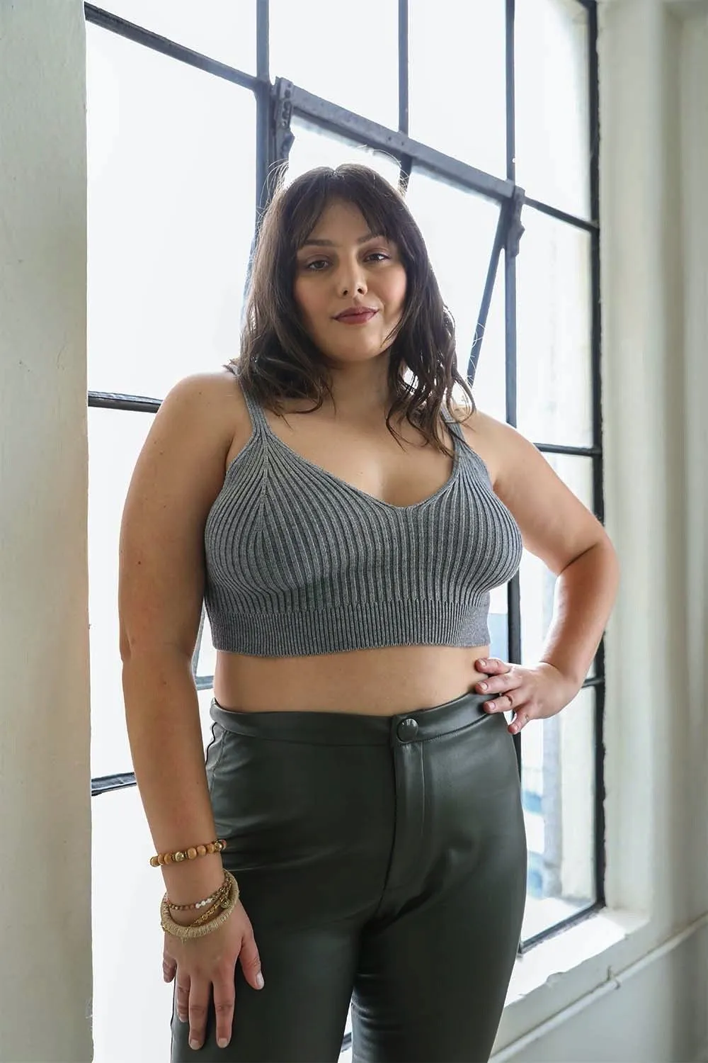 Contour Rib Knit Brami Plus - 5 colors