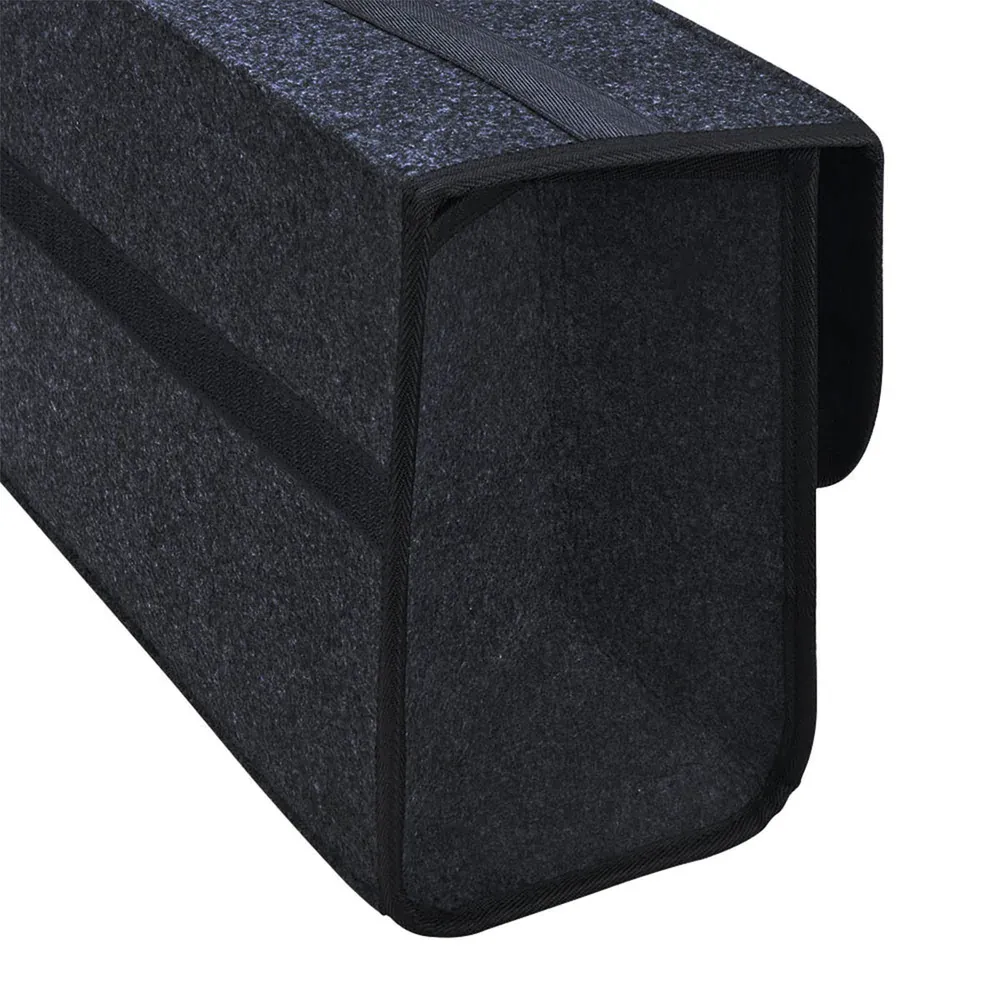 Custom Text For Soft Felt Car Bag Organizer, Compatible with All Cars, Folding Car Storage Box Non Slip Fireproof Car Trunk Organizer MG12990