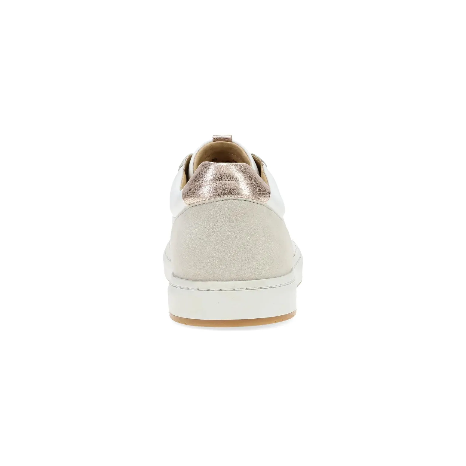 DANSKO JOSEY WHITE ROSE GOLD NAPPY SNEAKER