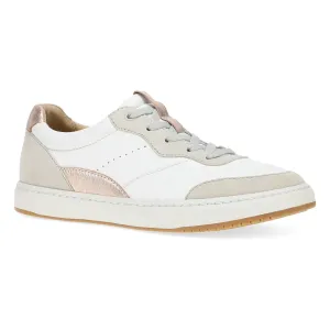 DANSKO JOSEY WHITE ROSE GOLD NAPPY SNEAKER