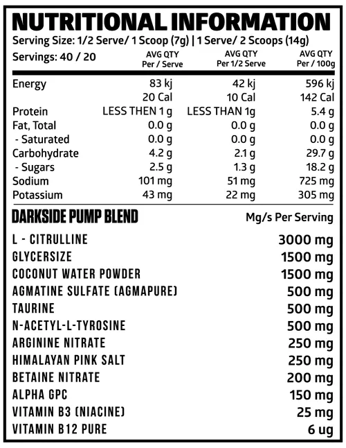 DARKSIDE ULTRA PUMP XTREME