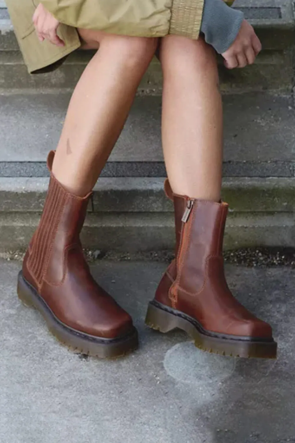 Dr. Martens Amaayah Lo Orleans for Women in Butterscotch | 32143243