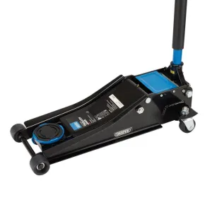 Draper 2.25 Tonne Low Entry Trolley Jack with Quick Lift - Blue - EX-D