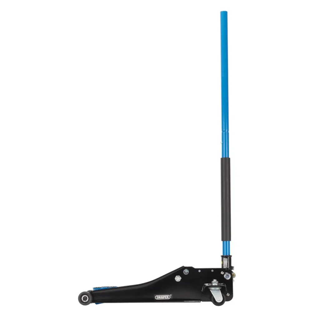 Draper 2.25 Tonne Low Entry Trolley Jack with Quick Lift - Blue - EX-D