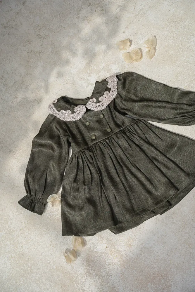 Evergreen Lace Baby Dress