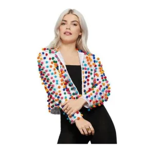 Fever Pom Pom Festival Jacket, Rainbow