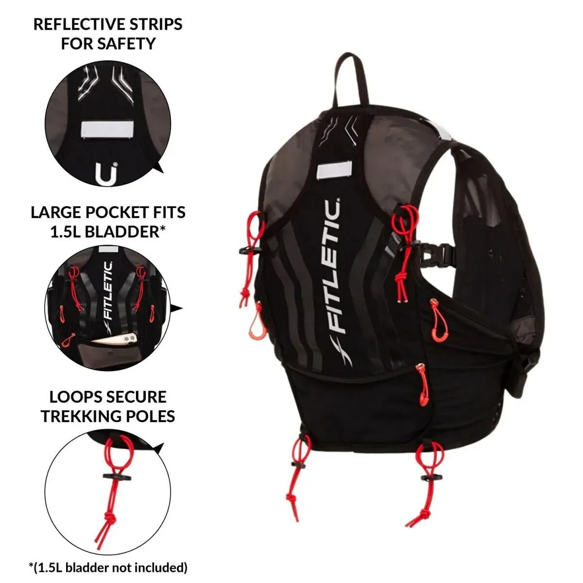 Fitletic Hydrun Vest - Trail And Hydration Vest