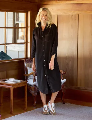 Frank  & Eileen -  Rory Maxi Shirtdress - Espresso
