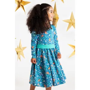 Frugi Party Skater Dress Enchanted Forest