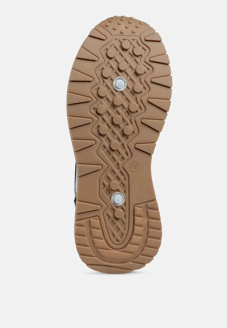 Glitter Detail Chunky Sneakers By RUW