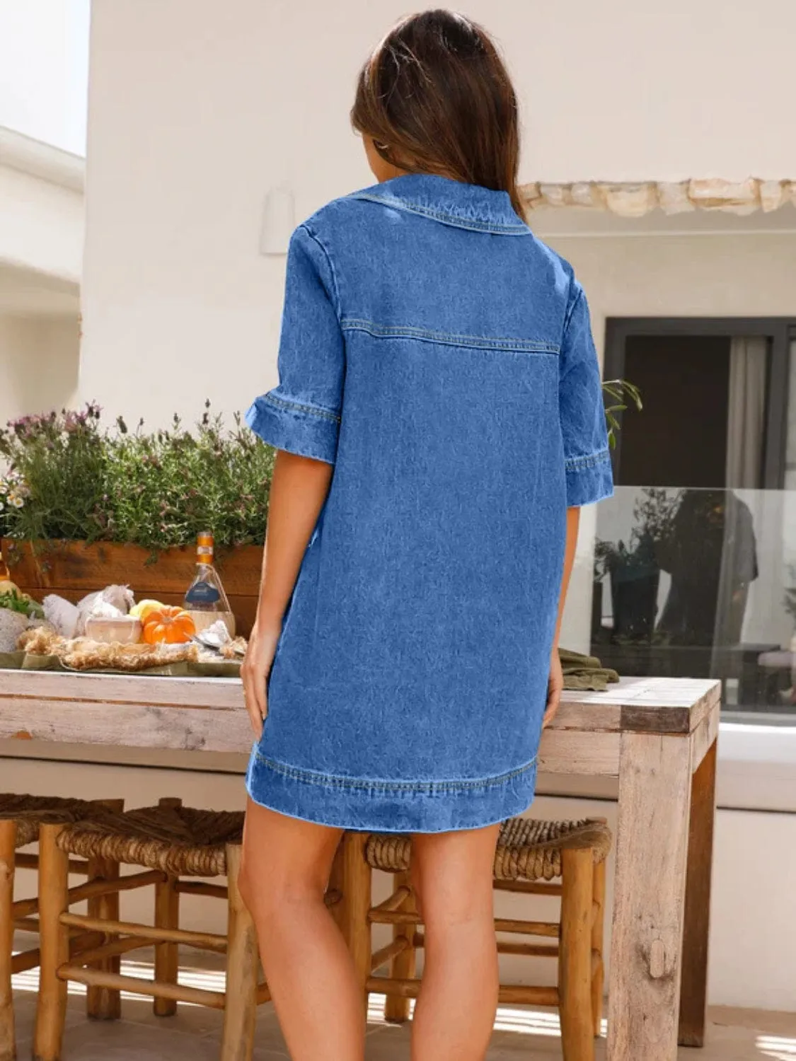 GYPSY - Johnny Collar Denim Dress