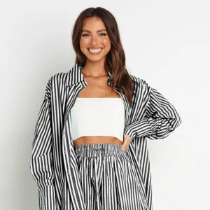 GYPSY - Striped Shirt & Shorts Set