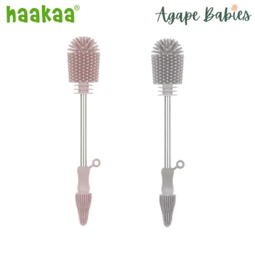 Haakaa Double Ended Silicon Bottle Brush - 2 Color