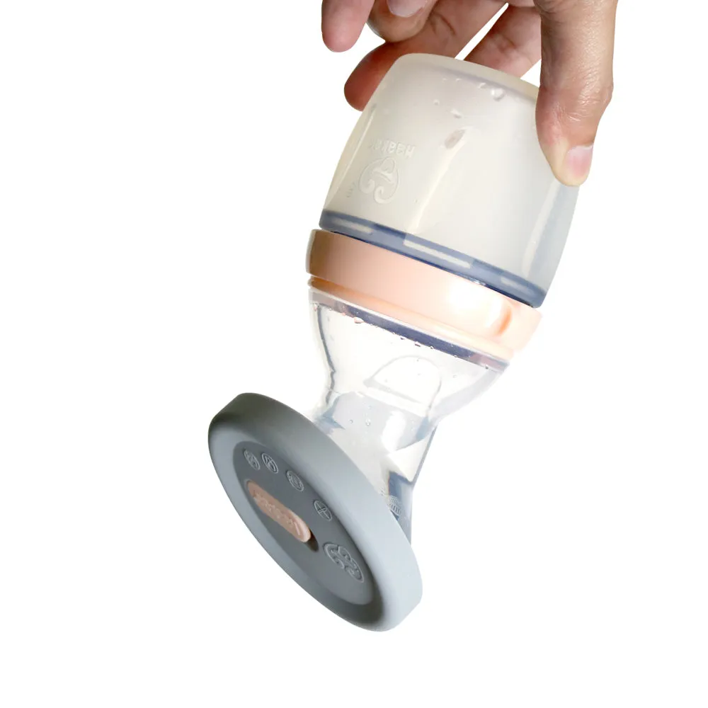 Haakaa Grey Silicone Lid English French fits all pumps) (Min. of 6 multiples of 6)