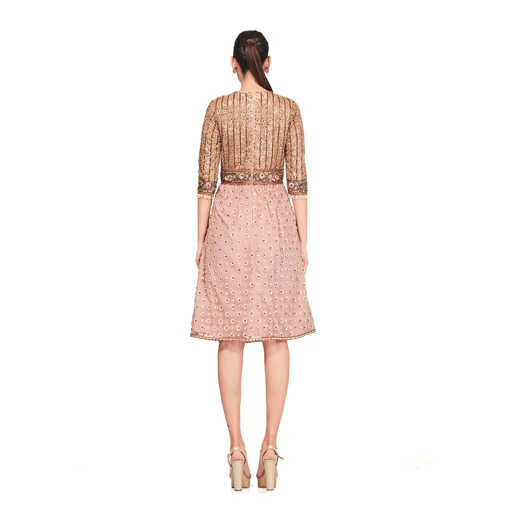 Hand Embroidered Sequin Dress