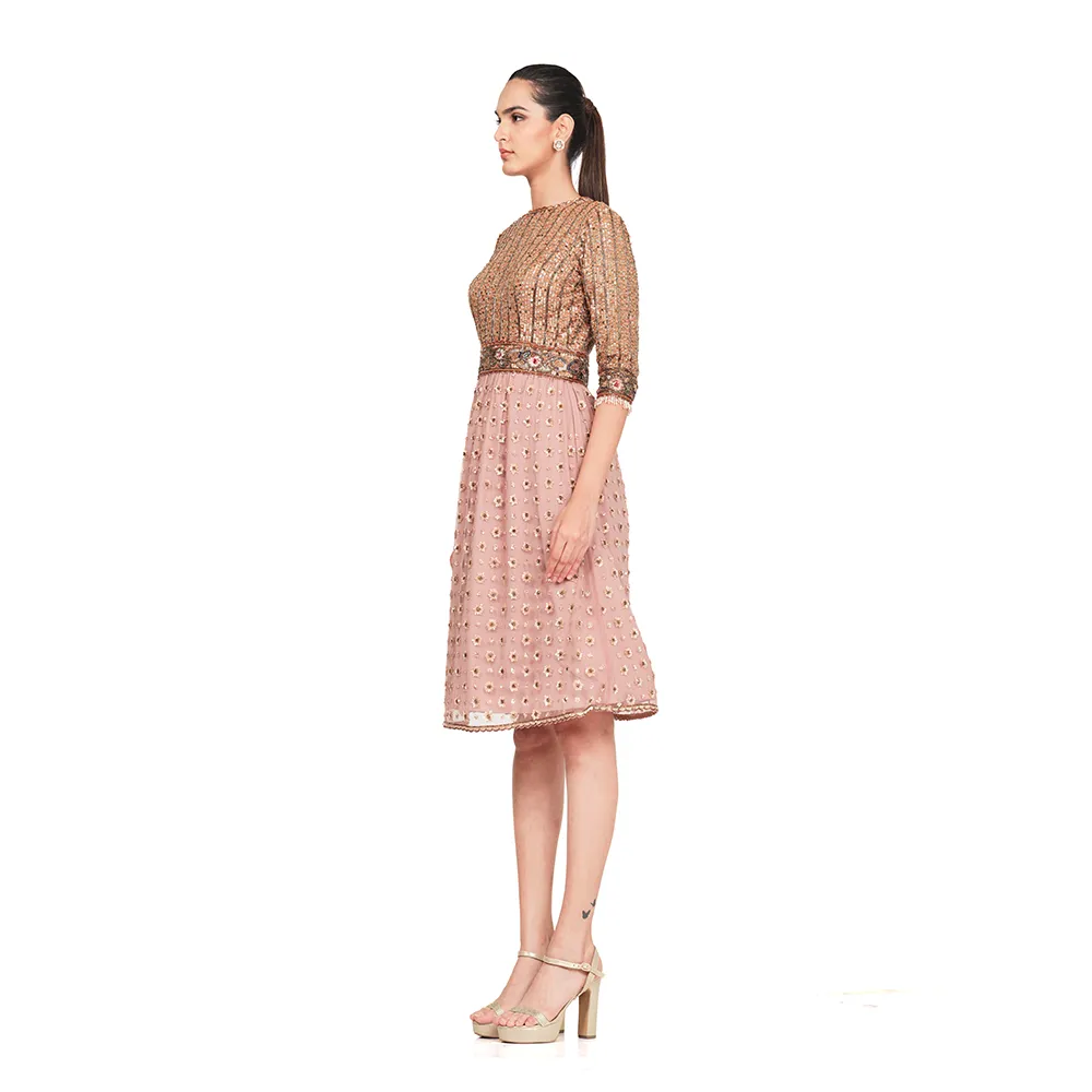 Hand Embroidered Sequin Dress