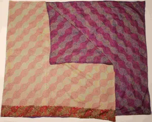 Hand-stitched Silk Throw