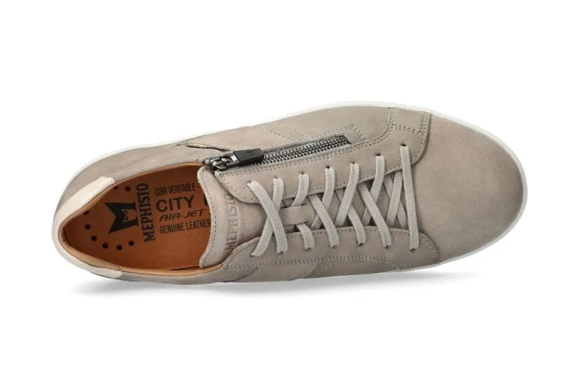 'Henrik' men's lace-zip sneaker - Grey