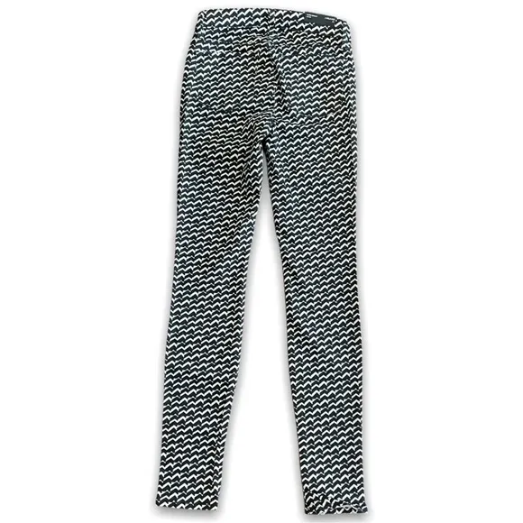 J Brand Berlin Print Super Skinny Leg Jeans Mid Rise Size 24