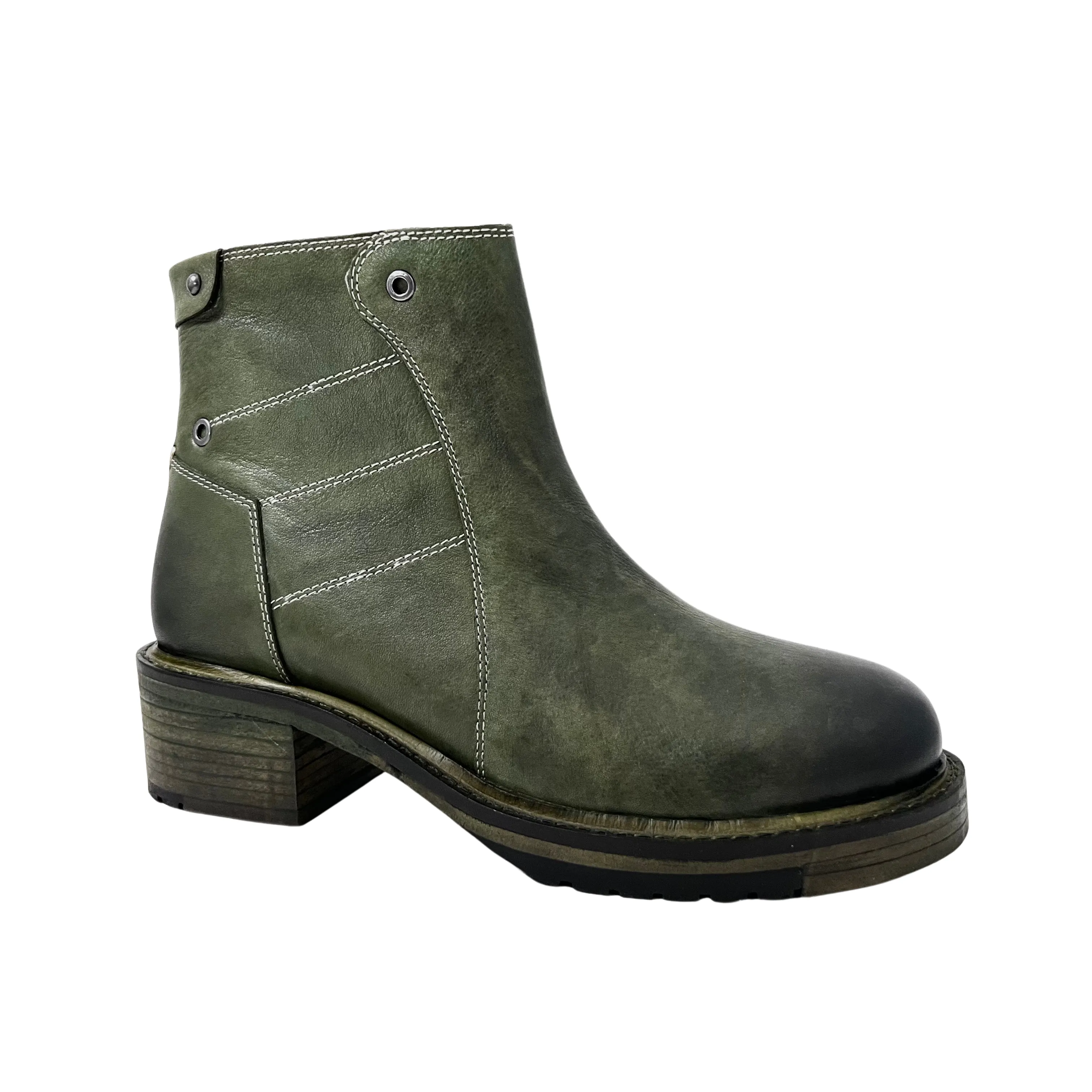 Journey Dip Dyed hand made Green Boot