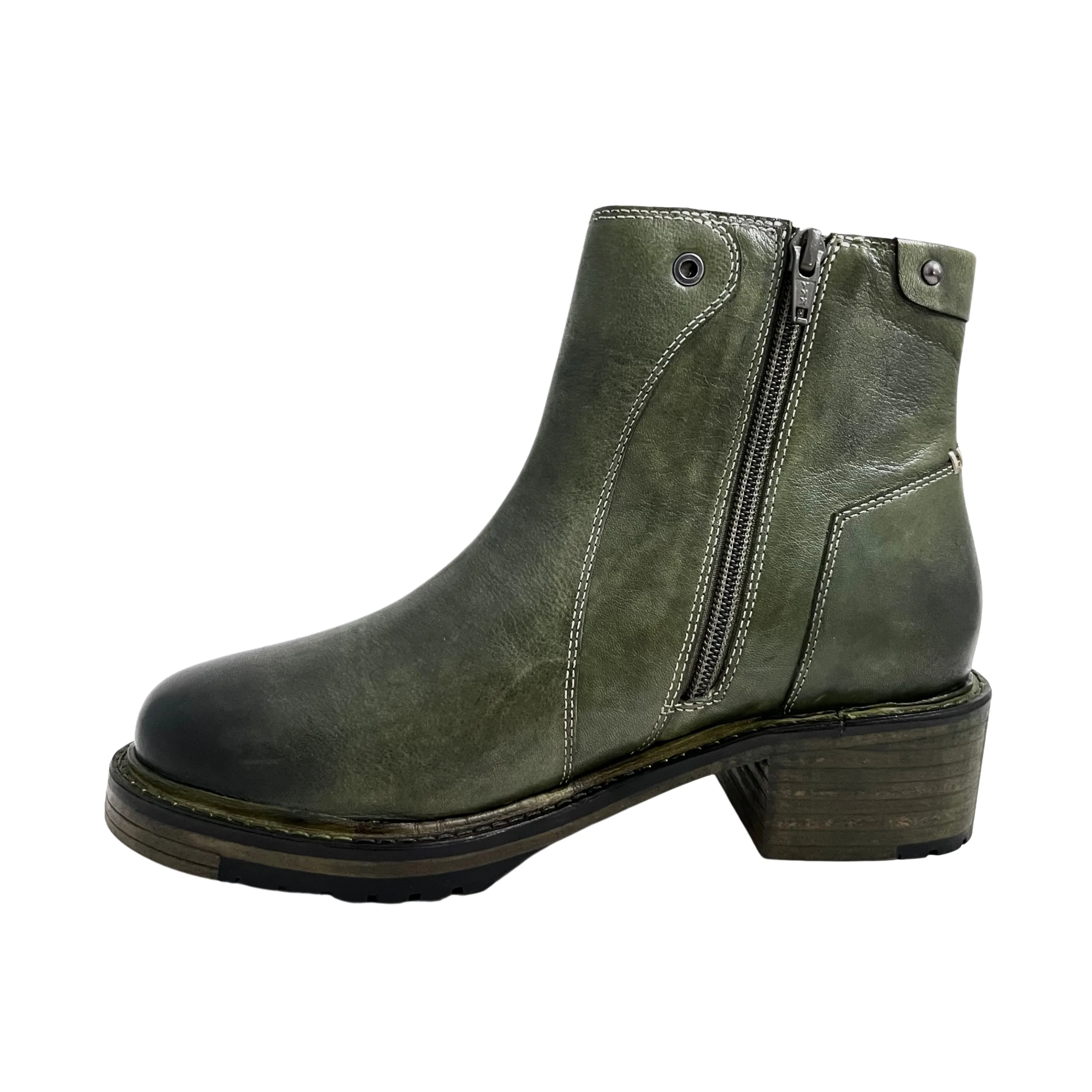 Journey Dip Dyed hand made Green Boot