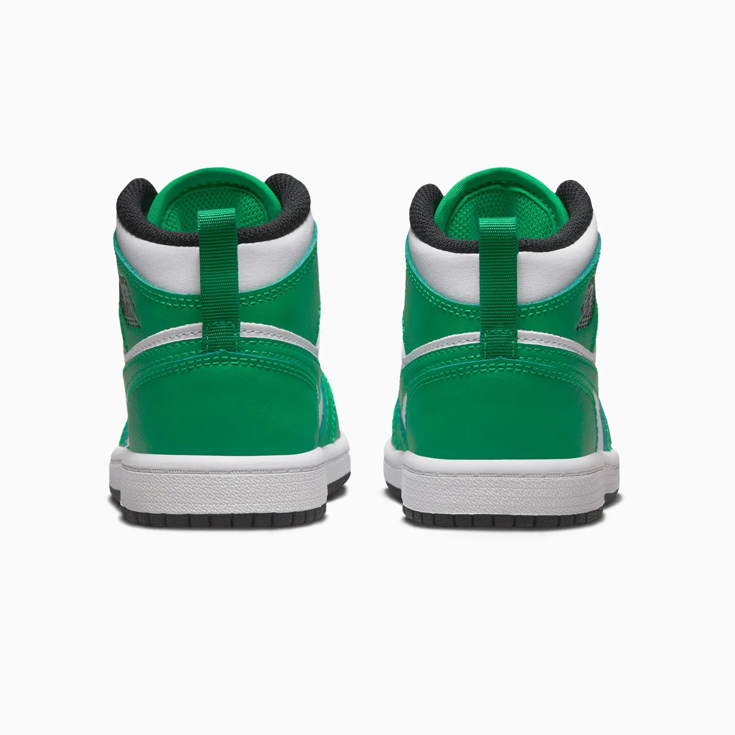 Kid's Air Jordan 1 Mid "Lucky Green" Pre School