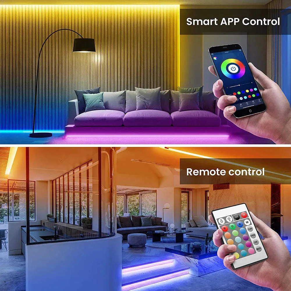 LED Strip Light Rope Light String Tape Bluetooth USB 5050 SMD 5V USB RGB Flexible Lights LED Lamp Tape Ribbon RGB Self-Adhesive For TV Desktop, etc.