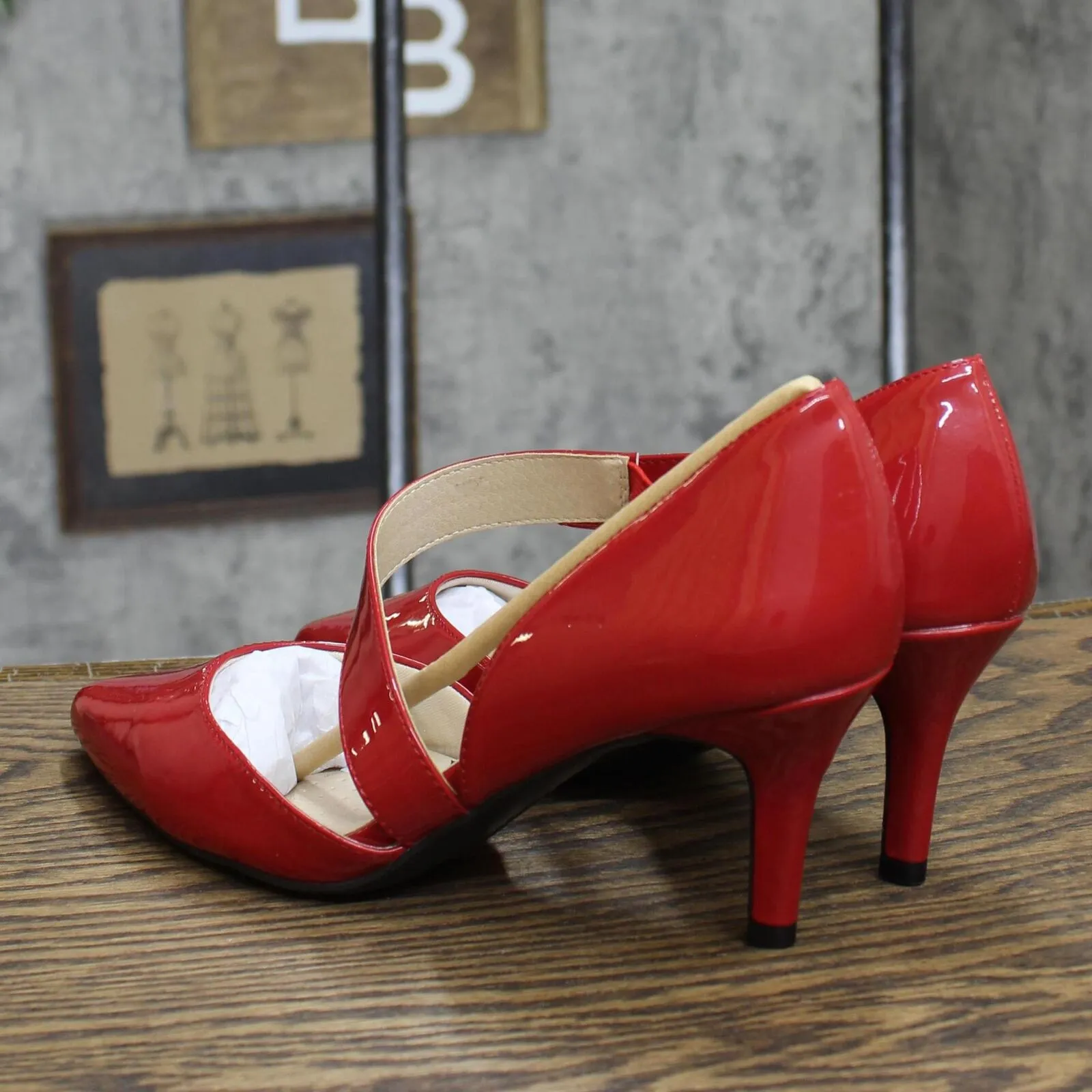 Lifestride Womens Suki Pumps Stiletto Heels Shoes E9896S3 Fire Red 8M