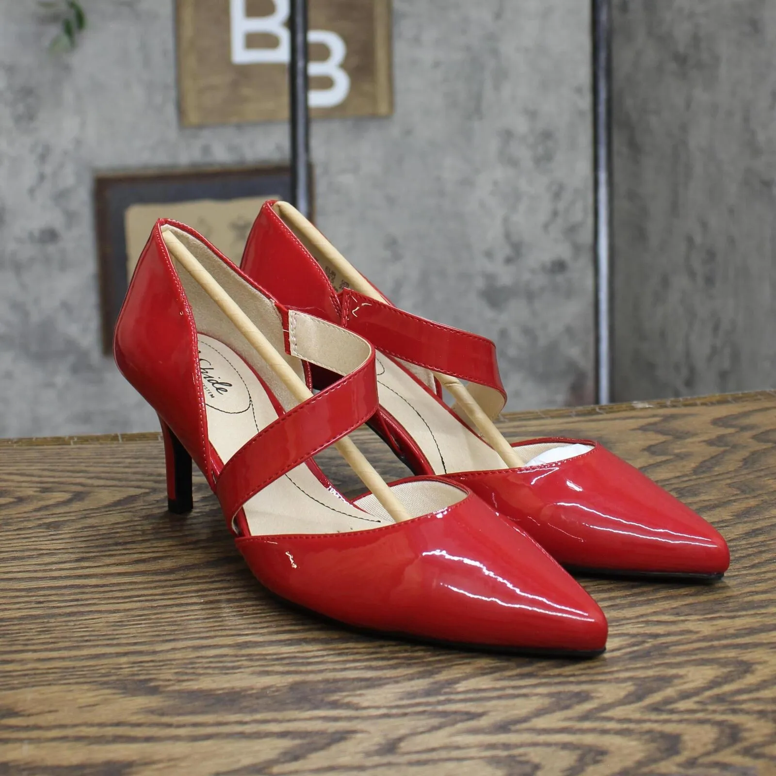 Lifestride Womens Suki Pumps Stiletto Heels Shoes E9896S3 Fire Red 8M