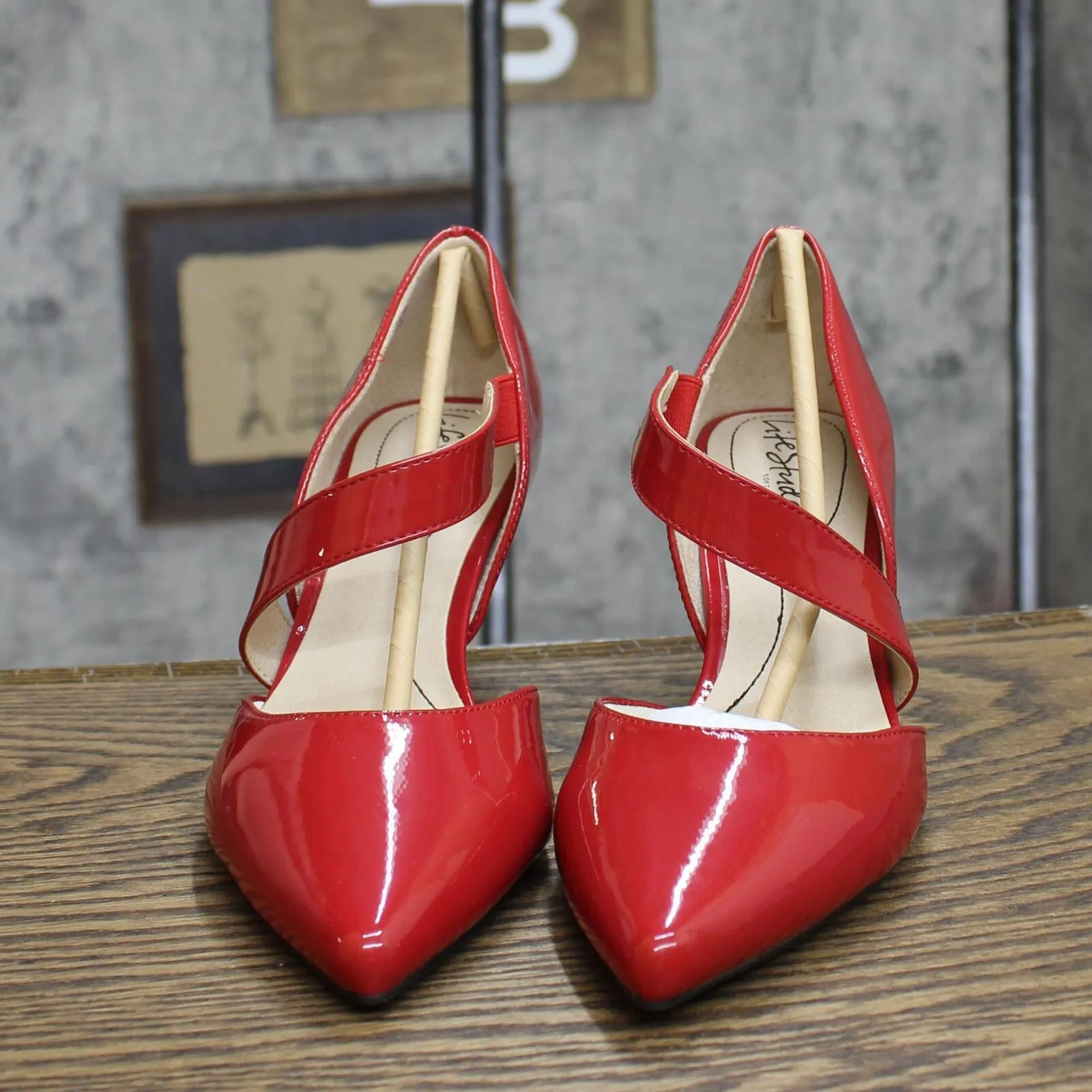 Lifestride Womens Suki Pumps Stiletto Heels Shoes E9896S3 Fire Red 8M
