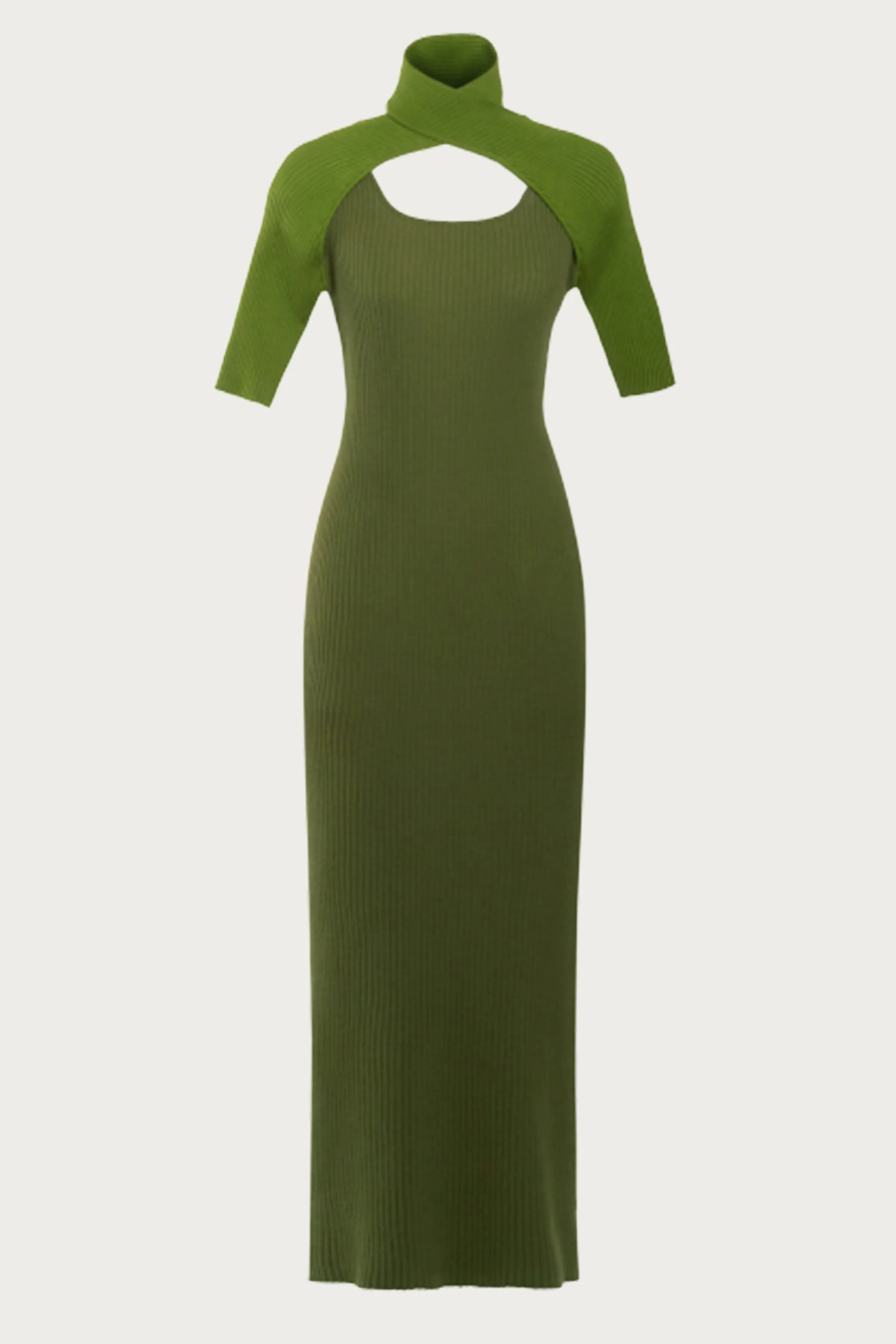 LOOP LAYERED KNIT DRESS