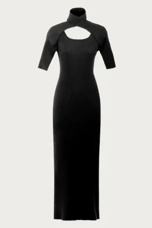 LOOP LAYERED KNIT DRESS