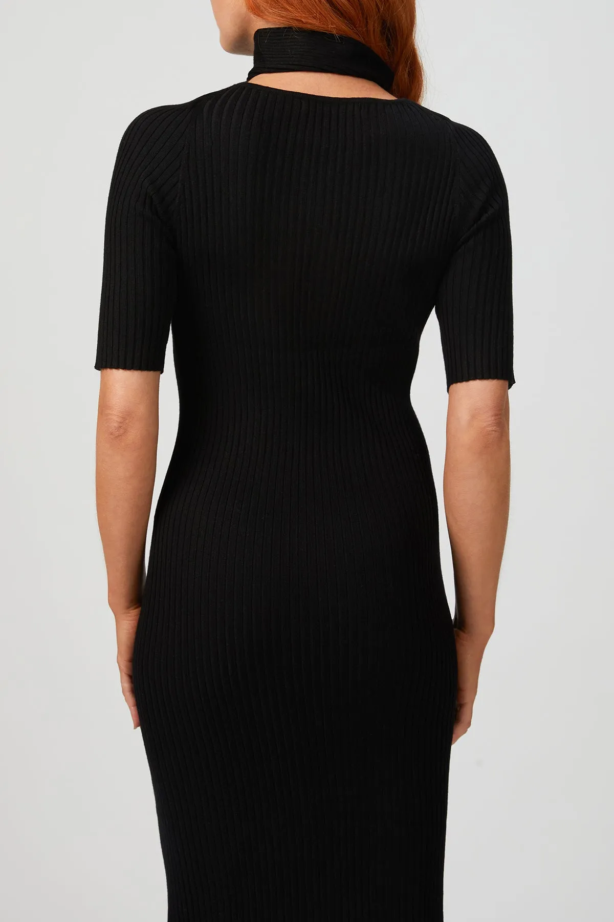 LOOP LAYERED KNIT DRESS