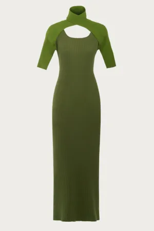 LOOP LAYERED KNIT DRESS