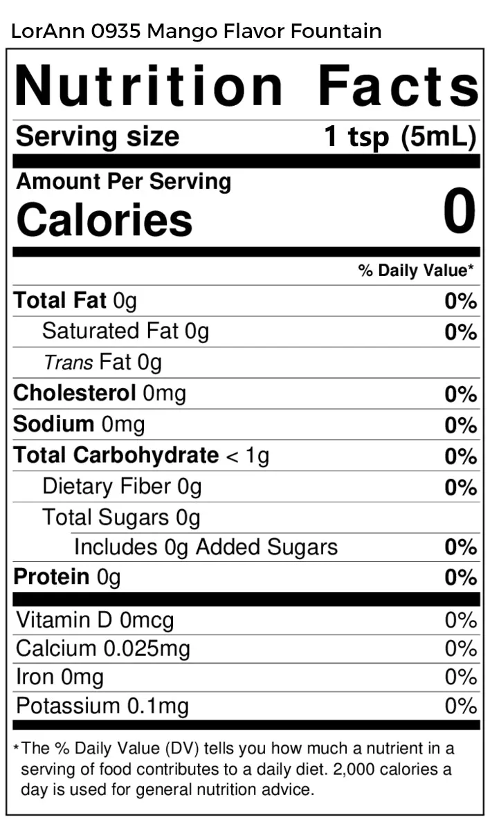 Mango Flavor - 4 oz. - 32 oz. - Ice Cream and Beverage Flavors - LorAnn Oils - Canadian Distribution