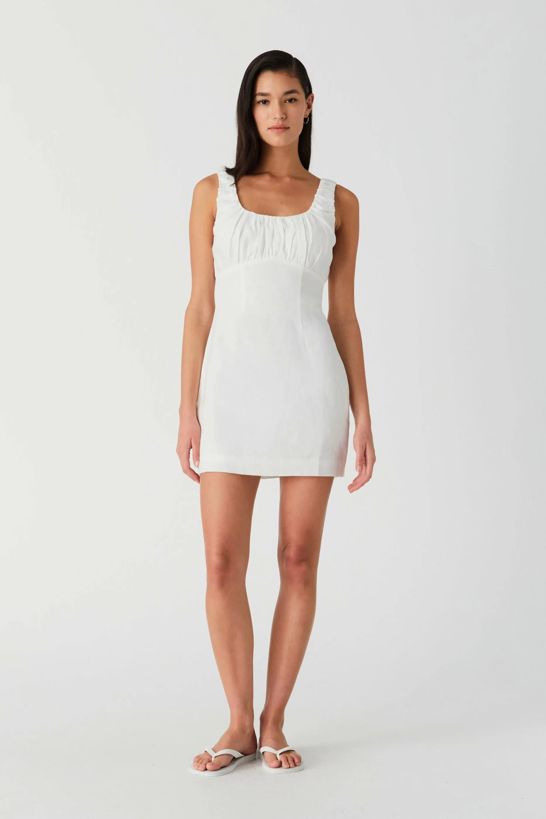 MARIS LINEN MINI DRESS