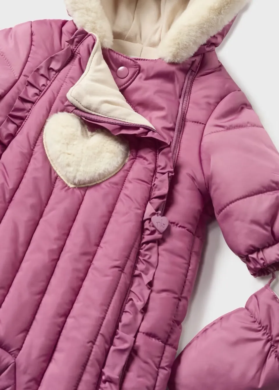 Mayoral Baby Pramsuit 2675 Redcurrant Heart