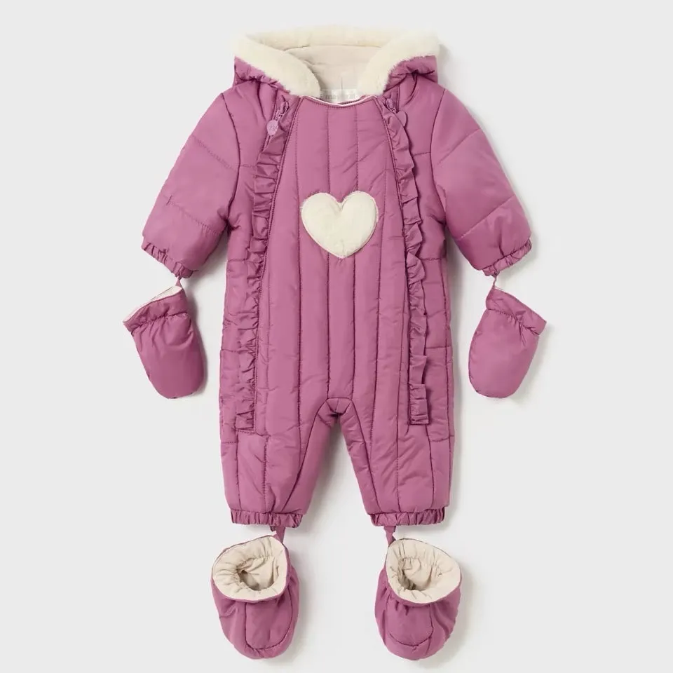 Mayoral Baby Pramsuit 2675 Redcurrant Heart