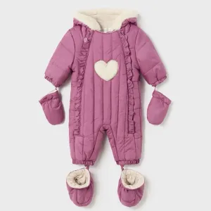 Mayoral Baby Pramsuit 2675 Redcurrant Heart