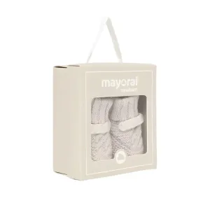 Mayoral Beige Knit Booties
