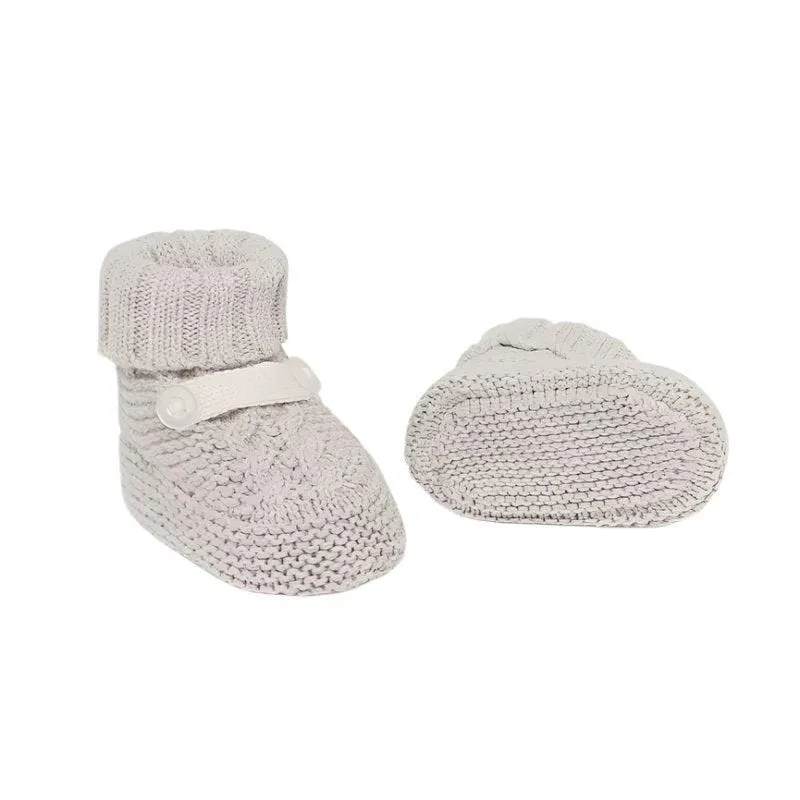 Mayoral Beige Knit Booties