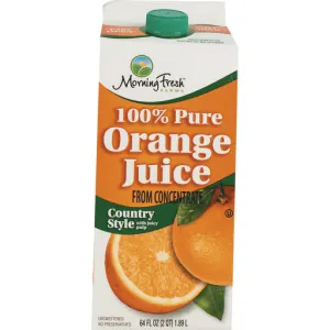 Morning Fresh Orange Juice Country Style 64oz