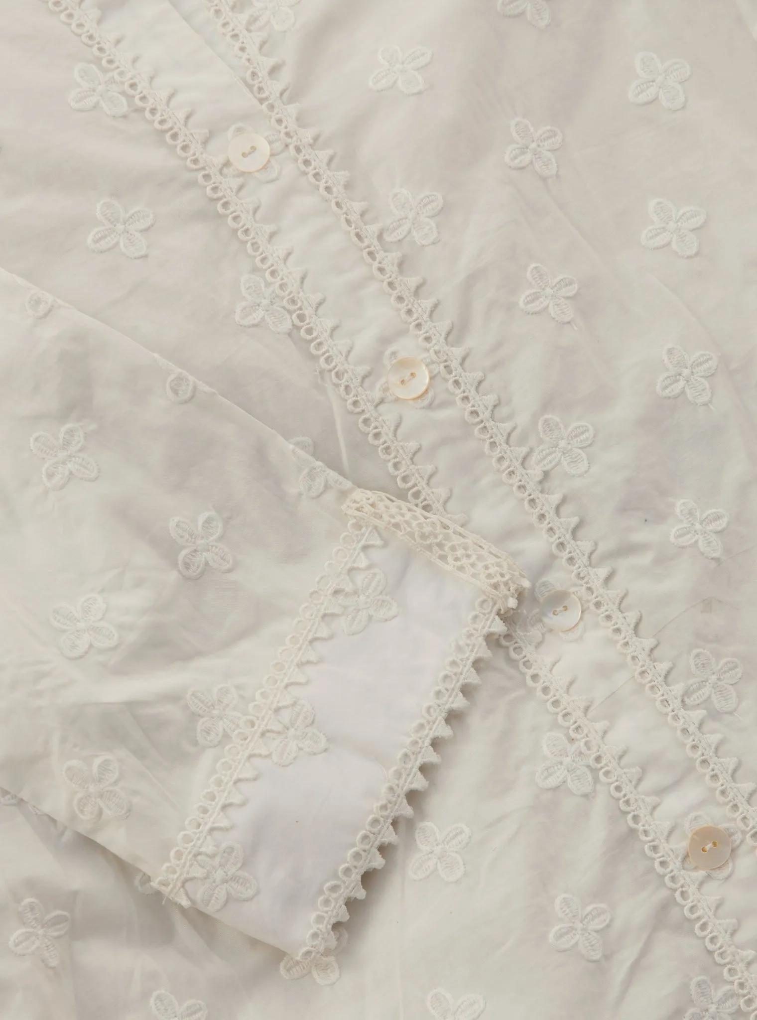 Mulmul Cotton Caspia White Shirt With Mulmul Cotton Caspia White Pant