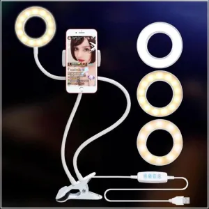 NEW Selfie Light   Phone Holder With 360 Degree Swivel & 3 Light Mode Settings Is Perfect For Your YouTube, Instagram, TikTok Live Stream Videos   🚛 You Get FREE Shipping Too!