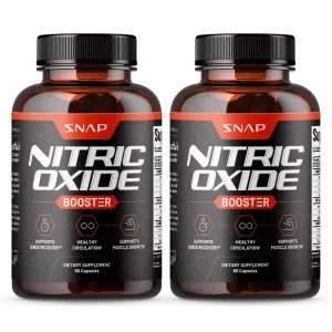 Nitric Oxide Booster - Pre Workout, Muscle Builder, 60 Capsules, 2pk