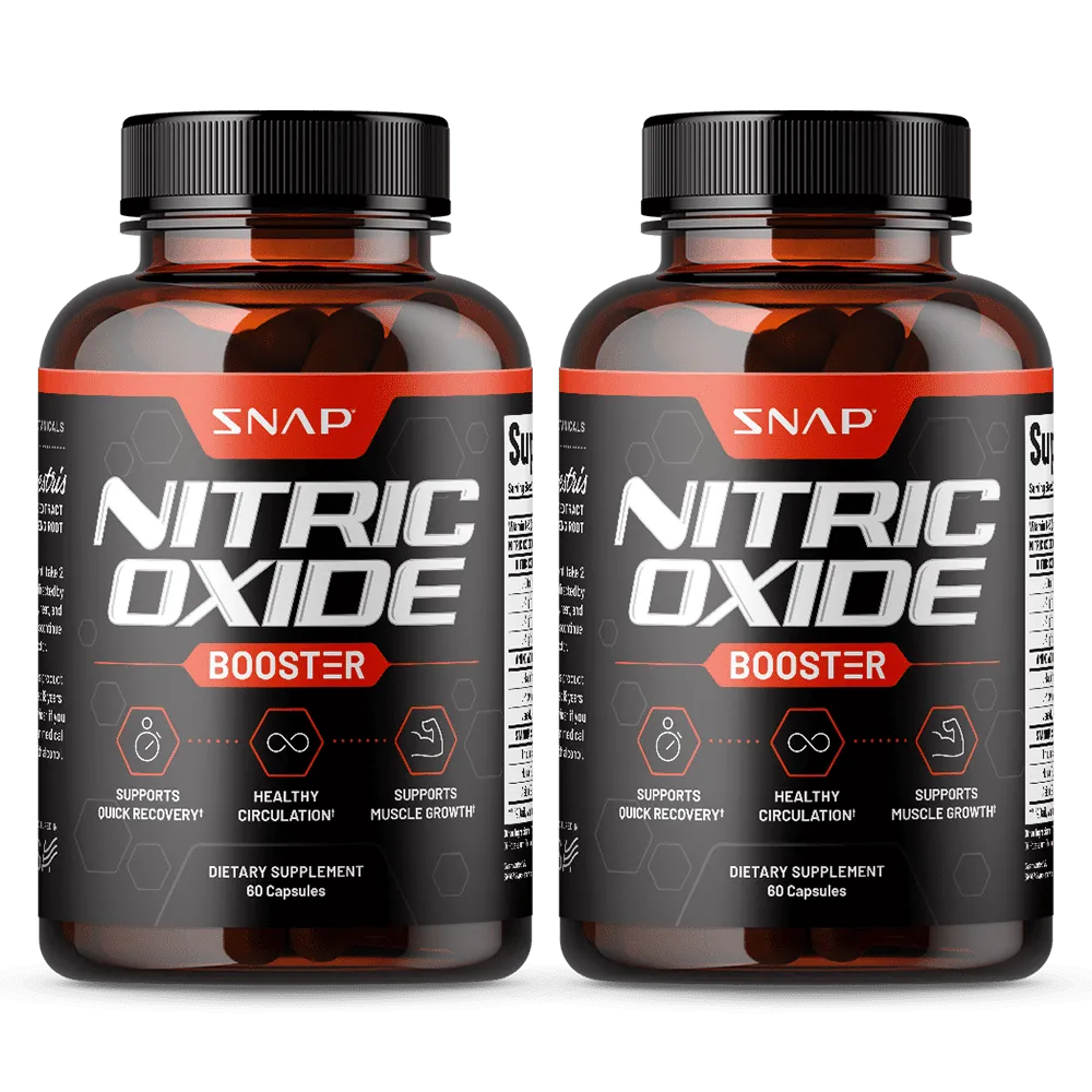 Nitric Oxide Booster - Pre Workout, Muscle Builder, 60 Capsules, 2pk