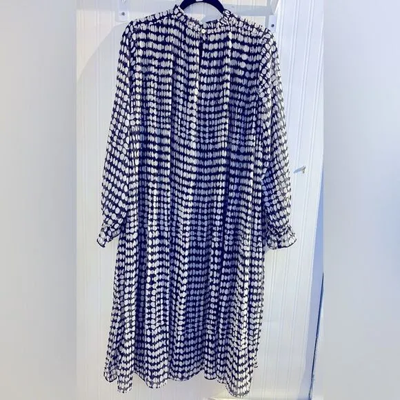 NWOT Louche Polka Dot Printed Tiered Dress Size 8